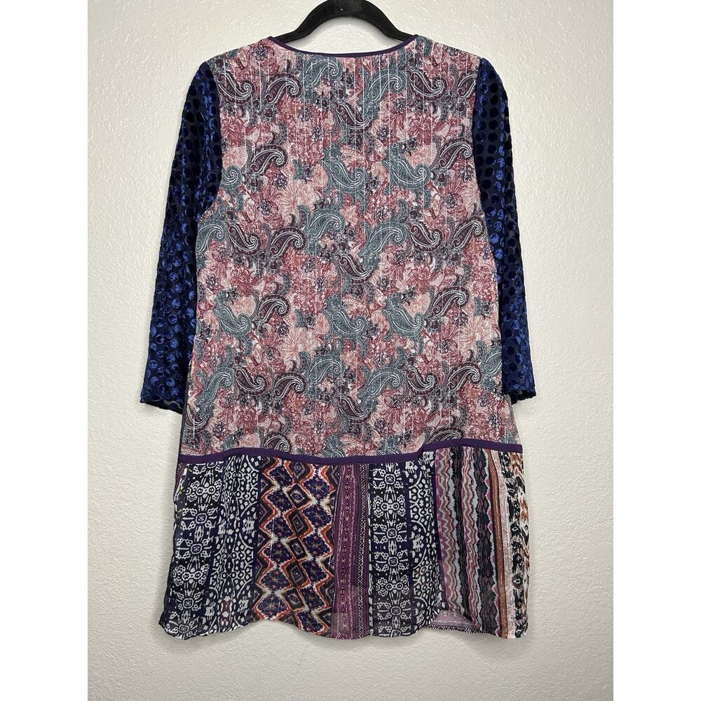 Soft Surroundings Embellished Patchwork Tunic Top… - image 2